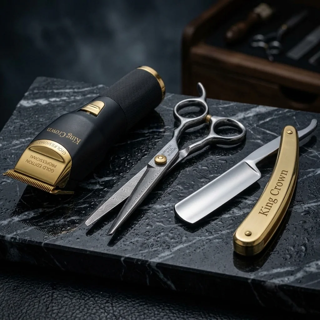 King Crown Barber Master Gentleman London